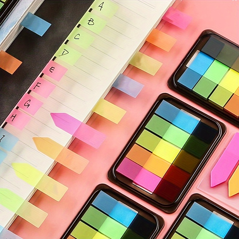 Index Tab Divider - 100 Pezzi di Etichette Adesive Fluorescenti