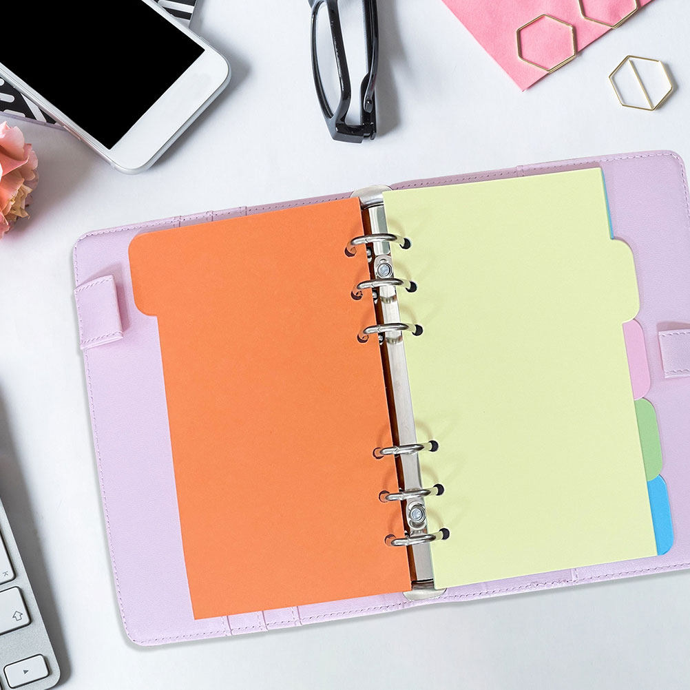 Index Tab Divider - 30 divisori colorati per raccoglitori ad