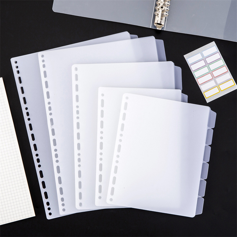 Index Tab Divider - Divisori per raccoglitori A4 A5 B5