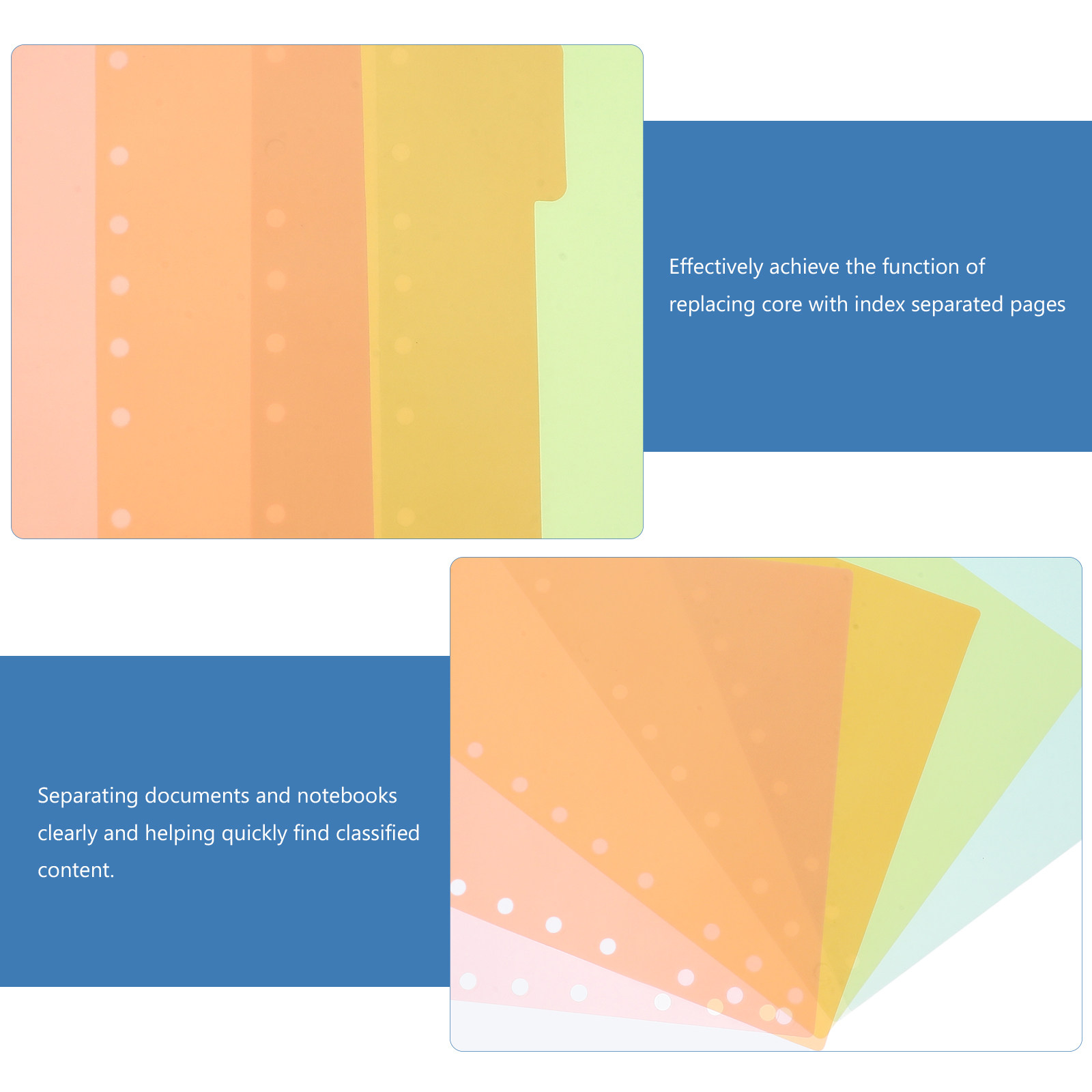 5 divisori in plastica per rac - Index Tab Divider recensione e prezzo